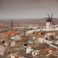 Španija, područje La Mancha, Campo de Criptana Windmills Poster Print Walter Bibikow