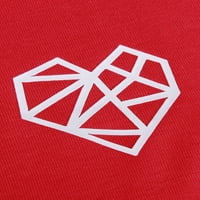 Daxton Tee Geometrijski oblik srca kratki rukavi Osnovna klasična majica - 3pk Royal ugljen HGRAY, 3xL