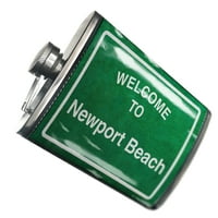 Flask Green Road znak Dobrodošli u Newport Beach