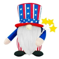 Patriotic 4. jula GNOME NODENTNE DAN NEVEKLJUČIVANJA GNOME MUCK ručno rađeni gnomi plišaju dekora bez