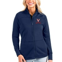 Ženska antigua Navty Virginia Cavaliers Linkovi pune zip jakne za golf