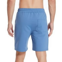 Muški teretni kratke hlače opušteno fit solidno print opuštene ljetne hlače na plaži nebo plavo l