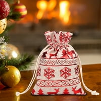 Tkanina za višekratnu upotrebu Božićna bombona s crtežom - Novogodišnji poklon torbi za festival
