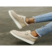 Difumos ženska platforma topli mokasinski papuče na loafer plišane cipele protiv klizanja stana za šetnju
