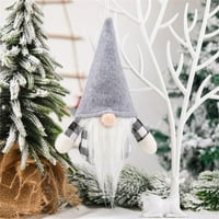 Plišani pleteni božićni ukras bezlični lutka šumski stalni ukrasi