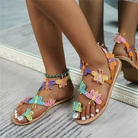 Kayannuo Beach Sandals Clearence Slipper Žena Sandal klinovi New Toe Boja ravne cipele Ženske papuče