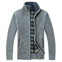 Jesenji i zimski jakni za mršavljenje za muškarce Trendy Basic Prozračivi dugi rukavski kaputi Komforni