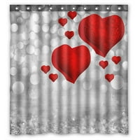 Srebrno zlato crveno valentinovo svjetlo svjetlo kristalno tuš za tuširanje i kuke za kućni dekor