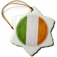 3Droza zastava Irske - okra za snježne pahulje