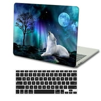 Kaishek tvrda futrola samo za najnoviji macBook Pro 15 A1990 i A + crni poklopac tastature, životinja