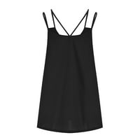 Dame Flowy bez rukava CAMI V Rezervoar za vrat Top Trendy Solid Cvjetni ispis Udobne labave ležerne