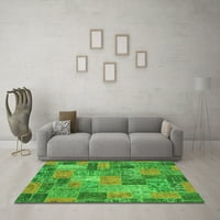 Ahgly Company u zatvorenom pravokutniku Patchwork Green Transicijske prostirke, 4 '6'