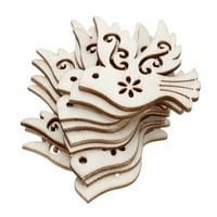 Drvene rezovene ogrtači u obliku ptice viseći ukrasi Drveni obrt Drvene opreme Mali privjesci za kućne