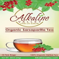 Sarsaparilla Tea - organska i alkalna - Nebjavljene hemijsko-besplatne Sarsaparilla čajne čajne