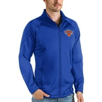 Muški Antigua Royal New York Knicks Links Full-Zip Golf Jacket