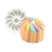 Maimks podplag stila 50g okrugli cvjetni mjesec torte kalup bijeli set Mooncake Decor