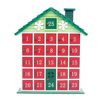 Drvena božićna kabina za pohranu kalendara