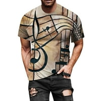 Labakihah Muške majice Muškarci Proljeće Ljeto Ležerne prilike Slim 3D tiskani majica s kratkim rukavima