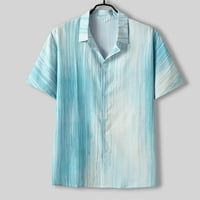 Muškarci Short rukav Proljeće Ljeto Ležerne prilike tiskane majice Modni top bluzije Majice Muška odjeća