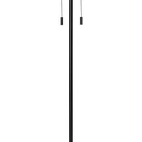 Podna svjetiljka s nijansom bubnja i lanac izvlačenja, bijeli i crno-saltoro sherpi