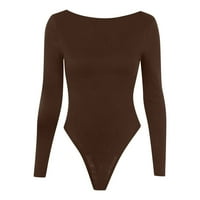 Kombinezon za žene Žene žene Bodysuit Bodycon Romper Stretchy dugih rukava seksi za mršavljenje seksi