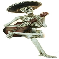 Dekoracija za Noć vještica Mariachi skelet svira gitaru