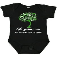 Inktastični život raste on- budi organ donator-zelena vrpca Drvo poklon dječji dječak ili dječji dječji