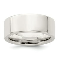 Bijeli sterling srebrni prsten za vjenčanje udobnost stana
