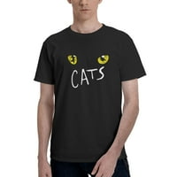 Mačke Broadway Muška osnovna majica kratkih rukava Crna XX-velika