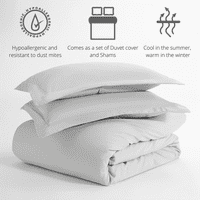Pokriveni poklopac posteljina - prekrivač sa jastukom sa jastukom - Komfornični poklopac - Ultra mekani