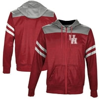 Muški Crveni Houston Cougars punog zip hoodie