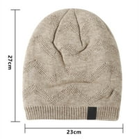 Dorkasm ženske muške slatke pletene beanie hat lagana mekana rebrasta Slouchy lobanja poklopca fleece