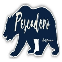 Pescadero California suvenir 3x frižider magnetni medvjed dizajn