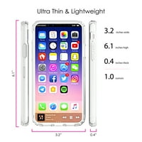 Distinconknk Clear Shootofoff Hybrid futrola za iPhone XR - TPU branik Akrilni zaštitni ekran za hladnjak