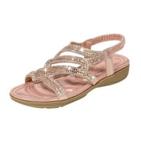PIMFILM papučene papuče žene Ortotic Comfort Thong stil Flip Flops Sandale sa lukom Podrška peta ružičastom