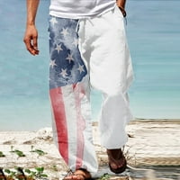 Muške hlače Američka zastava Patriotske pantalone 4. jula Hippie harem hlače Baggy Boho Yoga casual