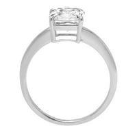 1. CT Asscher Clear Simulirani dijamant 18k bijeli zlatni godišnjica za angažman prsten veličine 9