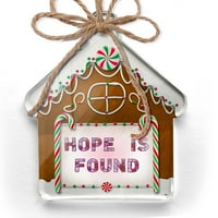 Ornament tiskana jednostrana nada se nađena ljubičasto vitraži Božić Neonblond