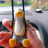 Slatki automobil Viseći unutrašnji pribor Retroew Retrovirs Charms Ornament Swing Penguin Car Decor,