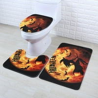 Kupaonica Set mat, Halloween WC mat, set ne izblijedjeli toalet za kupatilo