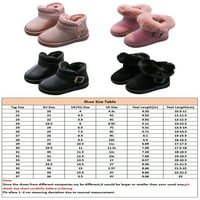 Eloshman Toddler Zimske čizme za djevojke plijene za gležnjače plišane obloge tople cipele s klizanjem