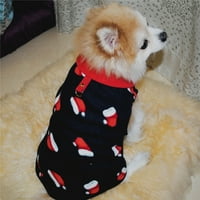 Zupara kućna ljubimca pseća prsluka košulje jesen i zima dvije noge kostim modni ručki prsluk sa božićnim