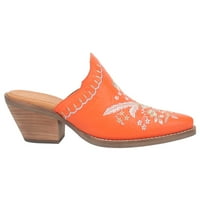 DINGO Womens Wildflower cvjetni mule casual čizme Mid Heel 2-3