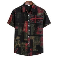 Muški kardigan kratki rukav Havajska majica na plaži Muška košulja Turtleneck Hot6SL4490947