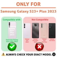 Oznaka tanka futrola za telefon kompatibilna za Samsung Galaxy S23 + Plus, Dogecoin Crypto Print, Lagan,