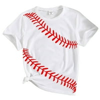 Majica malih majica Ležerne prilike za bejzbol 3D Odštampane djevojke Dječji dječaci bluza Teen odjeća