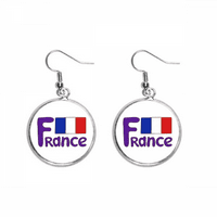 Francuska Nacionalna zastava Plavi uzorak uši nakinu na nakit na nakitu