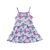 Djevojke Toddler Kids Crew Crt Summer bez rukava Sundress Casual Beach Floral Prints Party haljina za