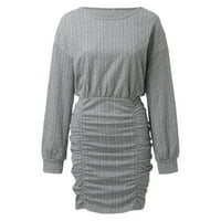 Moda plus veličina Žene Ležerne prilike od ramena pola rukava V izrez Solid boja nepravilna haljina