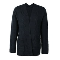 CPTFADH Ženske jakne i kaputi Women Plus size Zimska topla kompozitna plushbutton reverska jakna